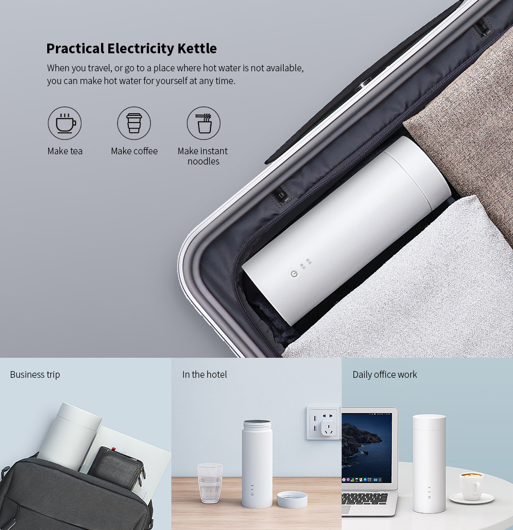 VIOMI Portable Travel Electric Heating Vacuum Cup from Xiaomi youpin