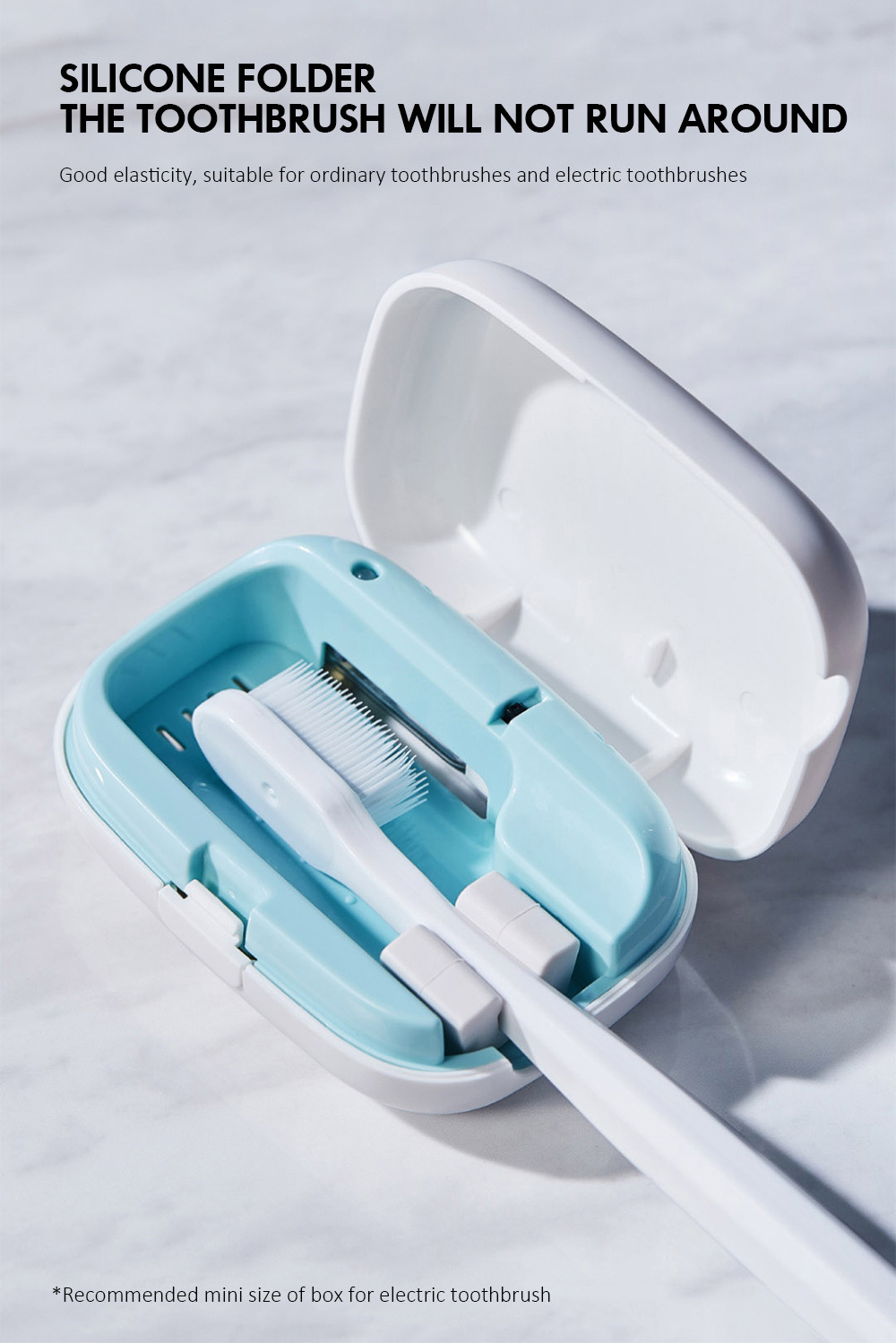 xiaoda Portable Toothbrush Sterilizer Box USB Rechargeable UVC Disinfection Case from Xiaomi Youpin