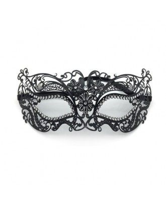 Halloween Masquerade  for beauty Women Metal Mask Shiny  Rhinestone Eye Mask