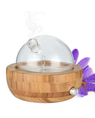 Natural Bamboo Glass Essential Oil Nebulizer Aromatherapy Diffuser Humidifier