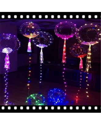 Powered By Button Batteries Led Balloon Air Balloon String Lights Round Bubble Helium Balloons Kids 
